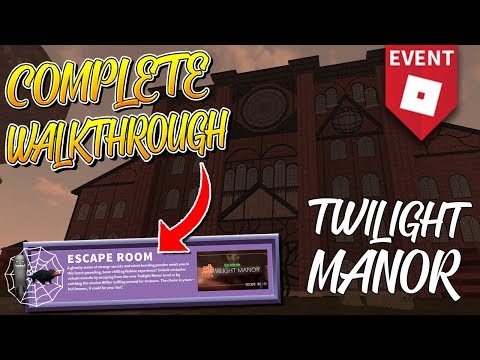 Roblox Hallows Eve Complete Twilight Manor Walk Through Youtube - twilight manor roblox escape room all codes