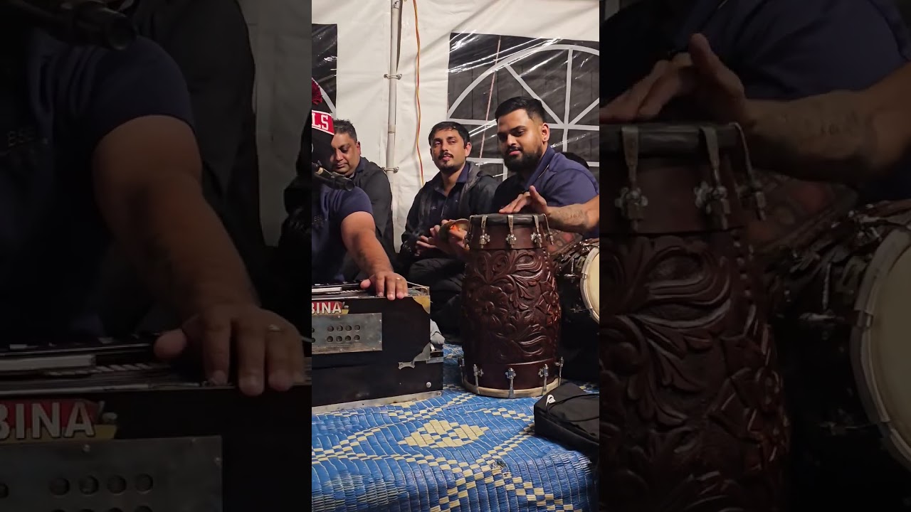 NZ Tambura bhajan by Jamish Prasad & Dholak by Vikrant Prasad , Mandolin by daven nath ...