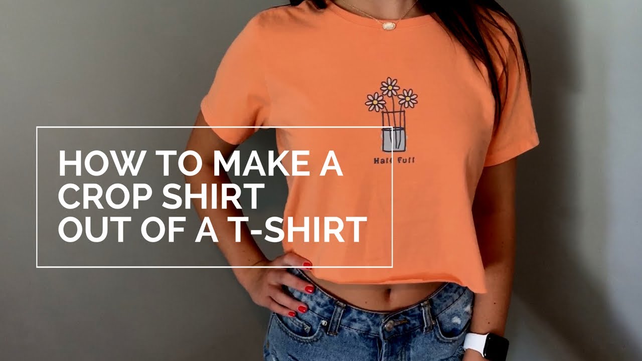 DIY Crop Top From T-Shirt: Our Thrift Shop Bargains - YouTube