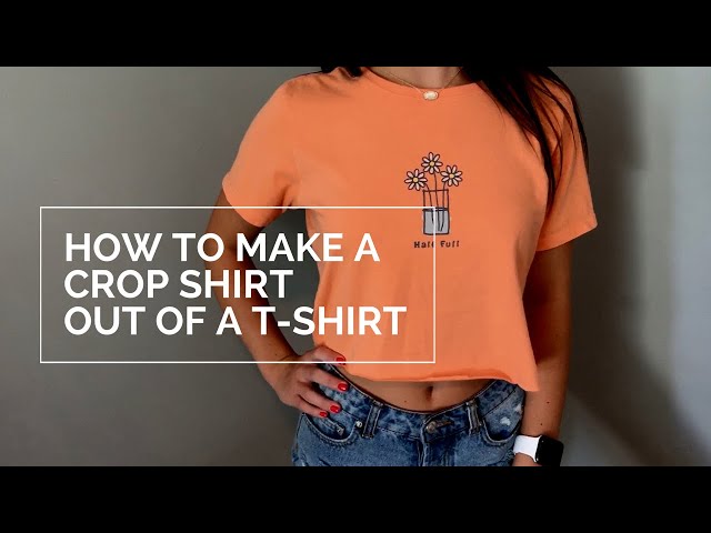DIY Crop Top From T-Shirt: Our Thrift Shop Bargains - YouTube