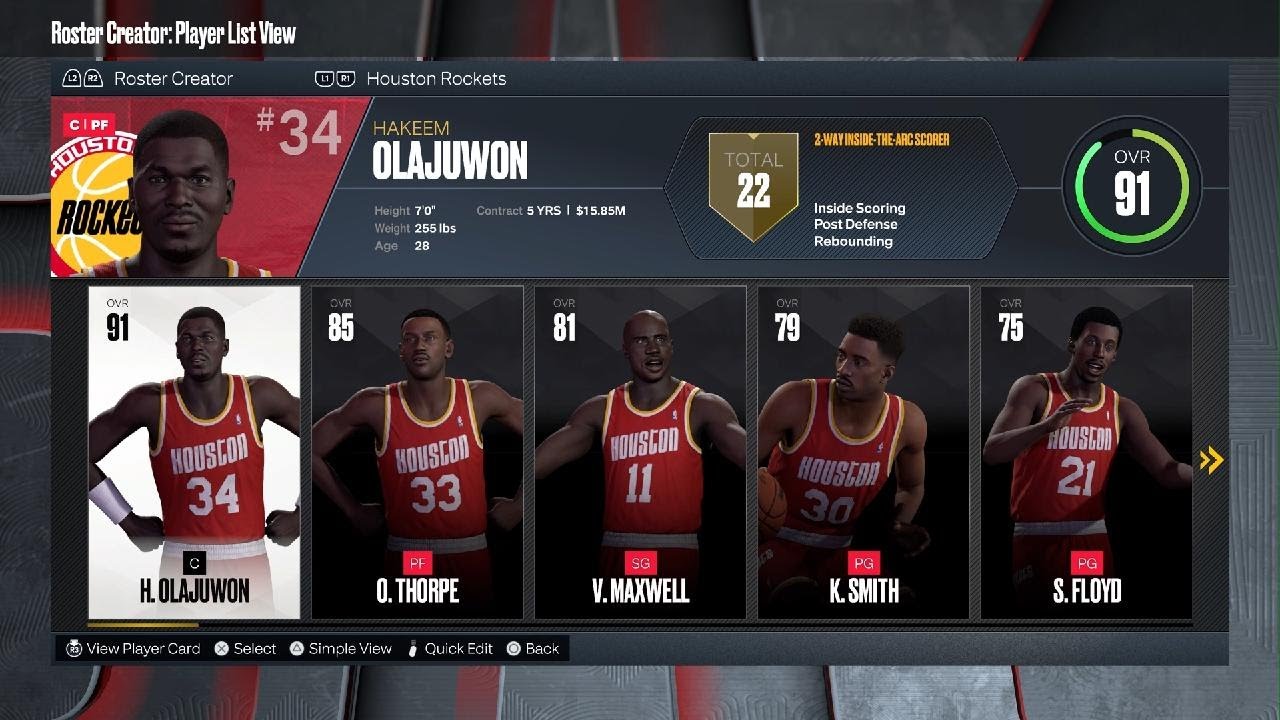 NBA 2K23 Houston Rockets Roster And Ratings - GameSpot