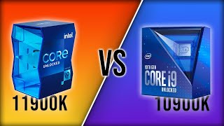 حصريا |  مقارنة اداة المعالجات انتل الفعلي  Intel Core i9 10900k vs Intel Core i9 11900k