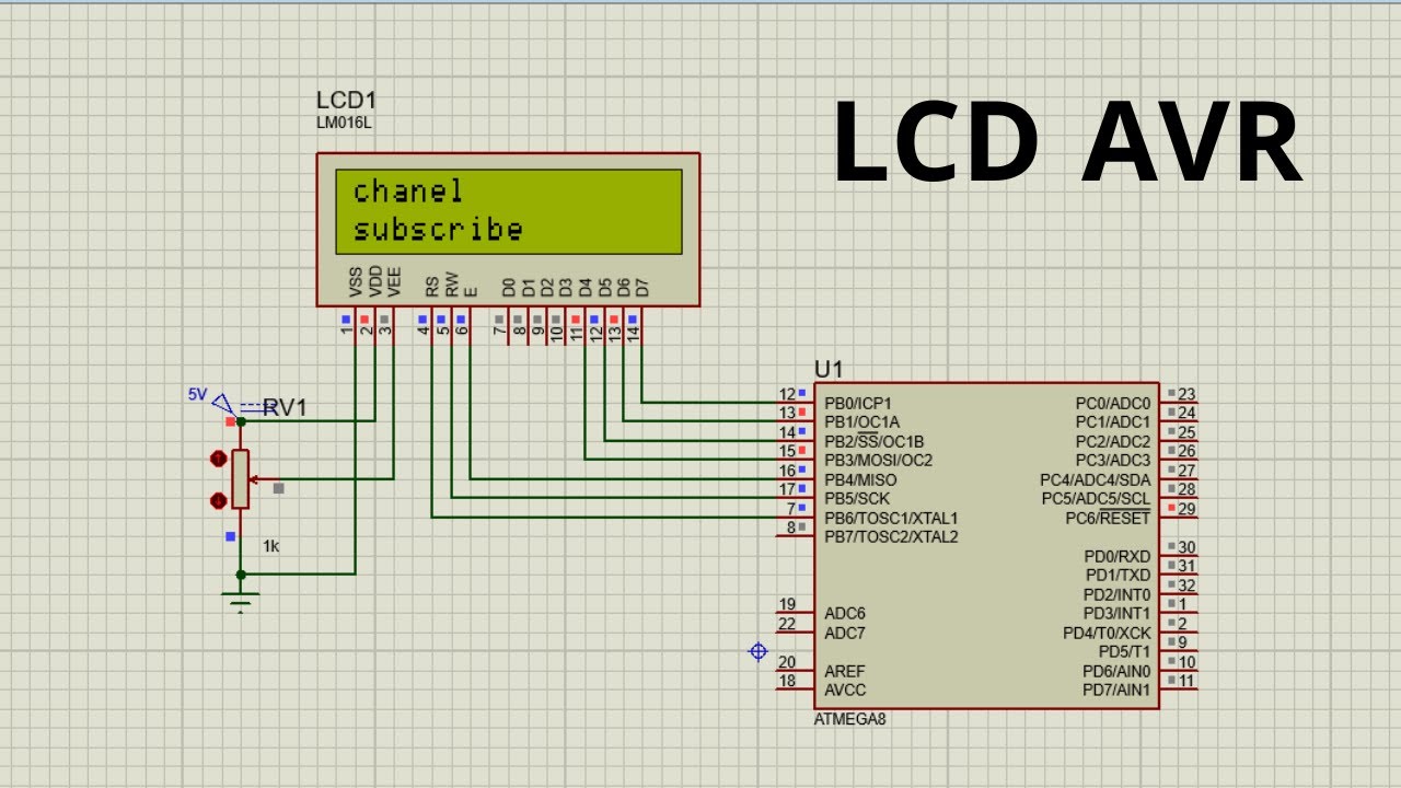 LCD Interfacing with AVR/LCD 16*2 Interfacing with Microcontroller ...