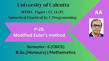 Practical-25 | Modified Euler