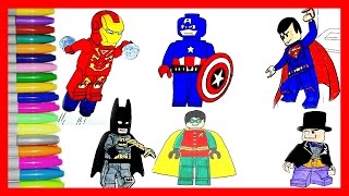 Lego Superhero Ninjajo Coloring pages Your favourite Lego superheros BATMAN,FLASH,GREEN LANTERN+MORE