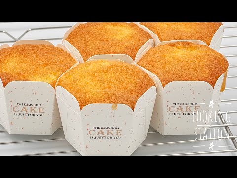 Vanilla Sponge CupCakes | Egg Cake Recipe | ขนมไข่อบ เมนูขนมง่ายๆ