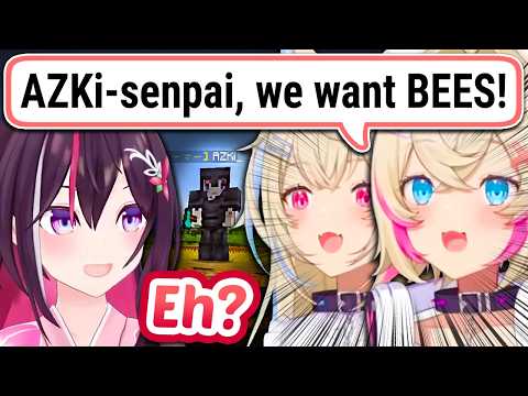 FUWAMOCO Get Bees From AZKi Then Give One To Sora To Keep Their Legacy Alive【ENG Sub Hololive】