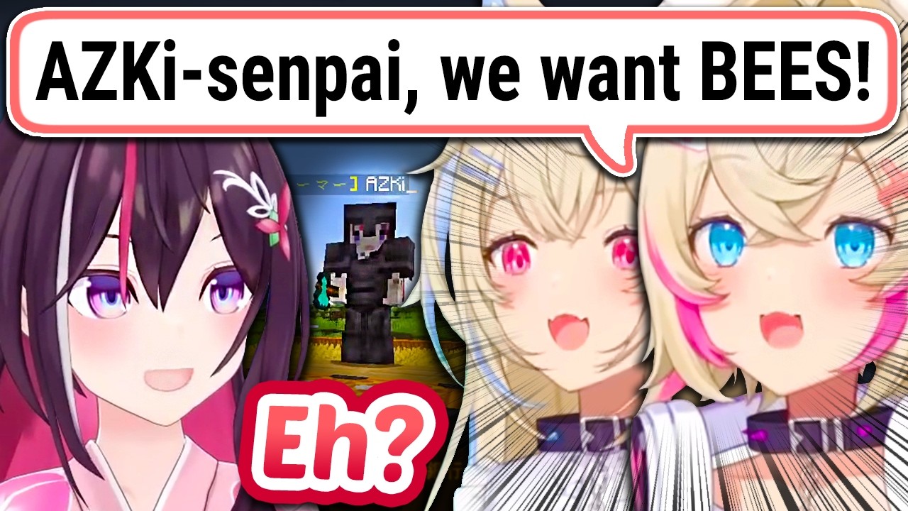 FUWAMOCO Get Bees From AZKi Then Give One To Sora To Keep Their Legacy Alive【ENG Sub Hololive】