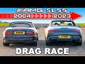 New amg sl 55 vs old amg sl 55 drag race