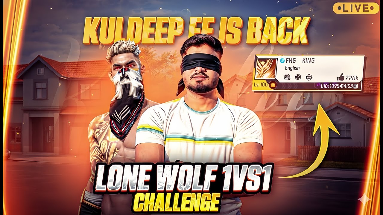 🔴FREE FIRE LIVE LONEWOLF 1V1 GUILD TEST! !!#freefire #shortsfeed #freefiremax #freefireindia