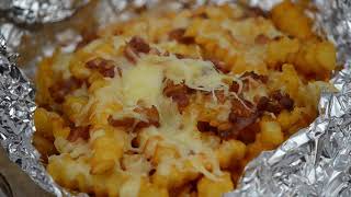 Cheese bacon loaded Airfryer fries