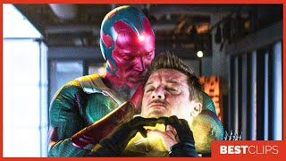 Hawkeye, Scarlet Witch vs Vision - Fight Scene | Captain America Civil War (2016) Movie CLIP 4K