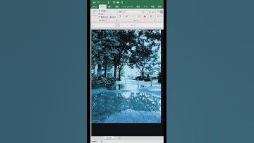 エクセルでお絵描き　雨上がり編　 #excelart #エクセル #art