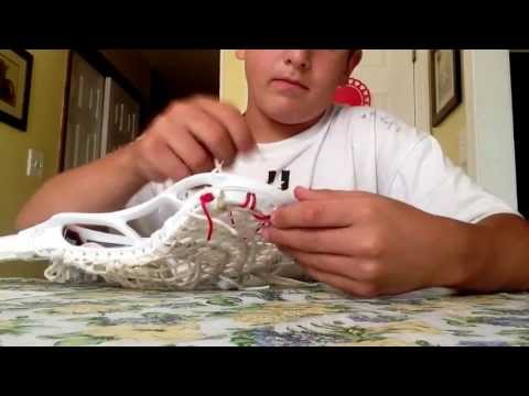 How to string a triangle top string