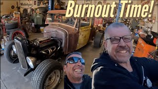 The Model A is ALIVE! You Know What That Means!? BURNOUT TIME! by Merlins Old School Garage 76,538 views 1 month ago 32 minutes