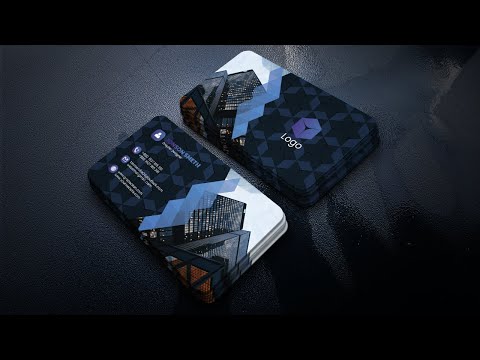 Cool Looking Business Cards Design Adobe Photoshop Tutorial 