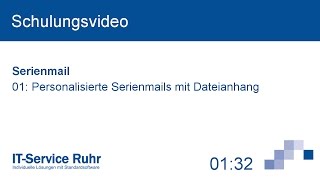Serienmails Mit Persönlicher Anrede Und Dateianhang