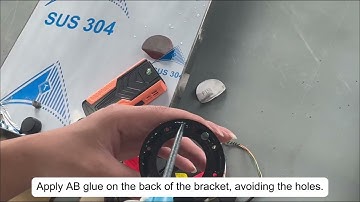 How to install the ultrasonic fuel level sensor with new bracket?