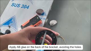 How to install the ultrasonic fuel level sensor with new bracket?