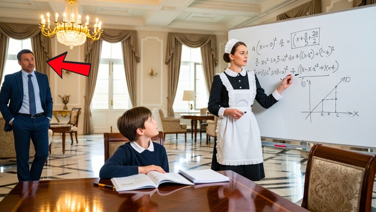 Il MILIONARIO tornò a casa prima — e restò scioccato nel vedere la DOMESTICA insegnare a suo FIGLIO!