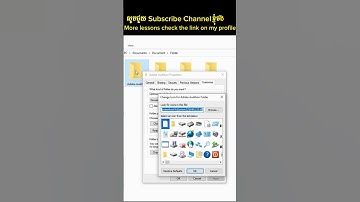How to change default folder icon in your pc | របៀបប្ដូរ icon folder | Bunthoeurn Official #shorts