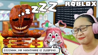 Escape Mr. Nightmare's School Scary Obby!  SSShhhhh... Mr Nightmare is SLEEPING....