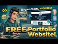 Create a FREE Portfolio Website (No Coding Required) | Beginner to Pro Guide 2026 || The noob coder