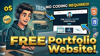 Create a FREE Portfolio Website (No Coding Required) | Beginner to Pro Guide 2026 || The noob coder