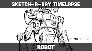 Sketch-A-Day Timelapse: Robot