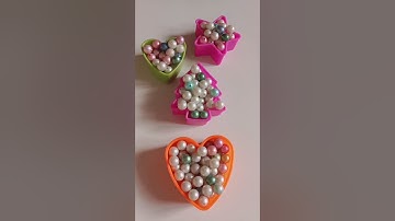 Jumping moti reverse cookie cutter flower set|pearl reverse beutiful effect video|colour beads