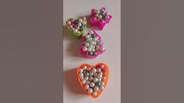 Jumping moti reverse cookie cutter flower set|pearl reverse beutiful effect video|colour beads