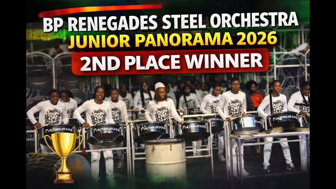 BP Renegades Steel Orchestra Jam Town Junior Panorama Finals 2nd