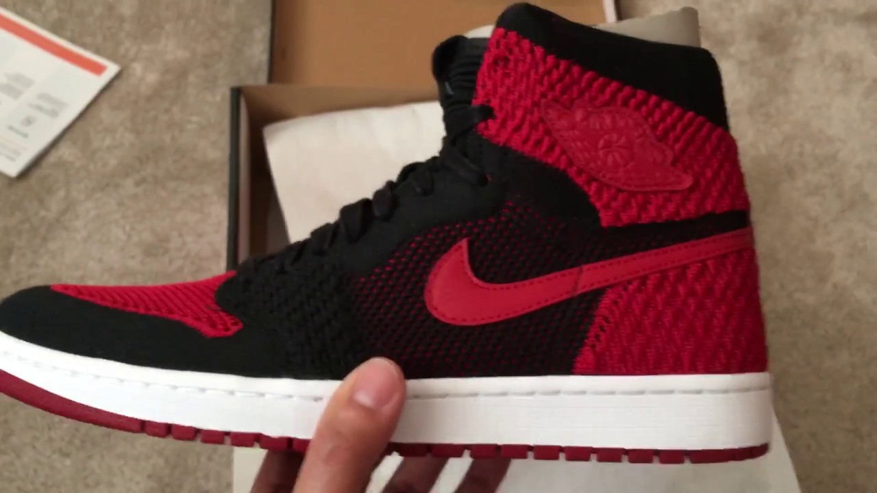 Unboxing Nike Air Jordan 1 OG Bred Banned Flyknit