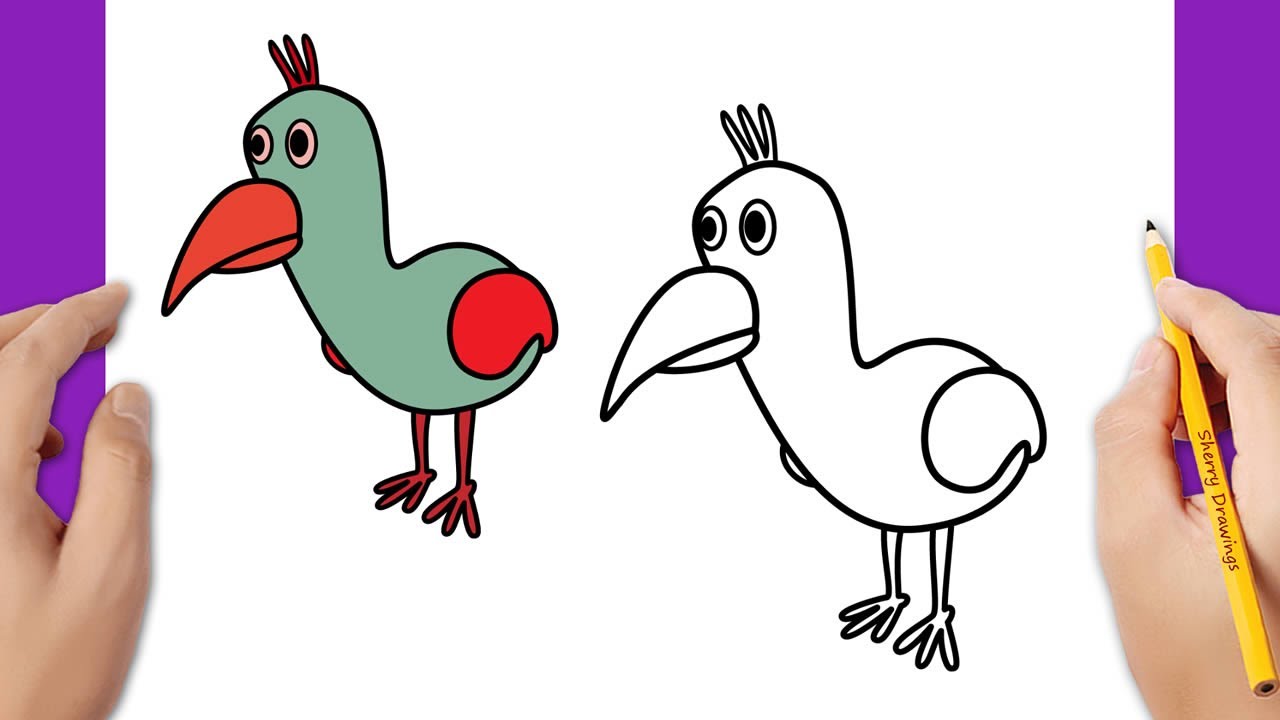 How to draw Opila Bird from Garten of Banban