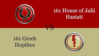 Rome Total War | [Julii] Hastati vs [Greek] Hoplites