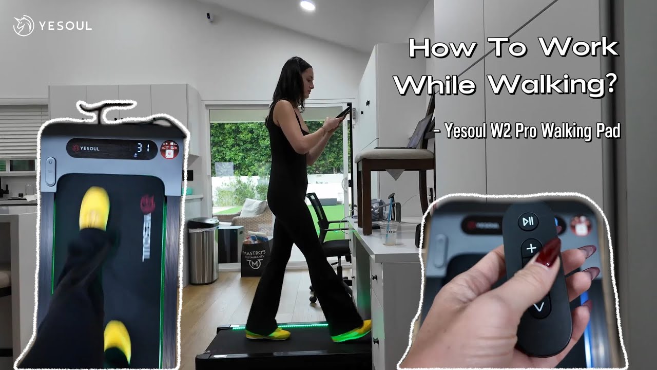 Yesoul W2 Pro Smart Walking Pad avec inclinaison automatique à 10 Yesoul W2 Pro Smart Walking Pad avec inclinaison automatique à 10