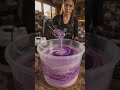 Incredible DIY a Purple and White Lilies Flowers Resin Table🌼🪻✨ #viral #shorts #resin