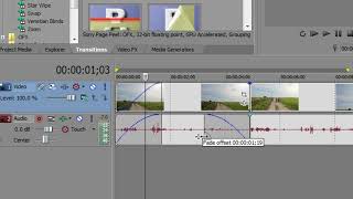 Tutorial Sony Vegas Ver Pro11 || Transitions & Crossfade
