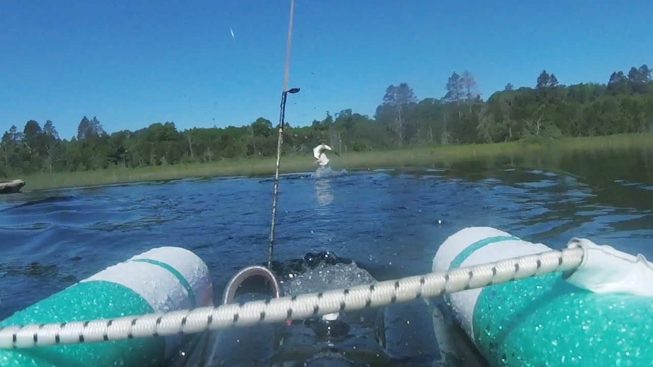 Rc Boat Fishing Bass Jump YouTube