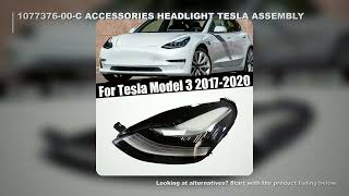 1077376-00-C Car Accessories Headlight For Tesla Model 3 2017 2018 2019 2020 Auto Front Bumper Headl