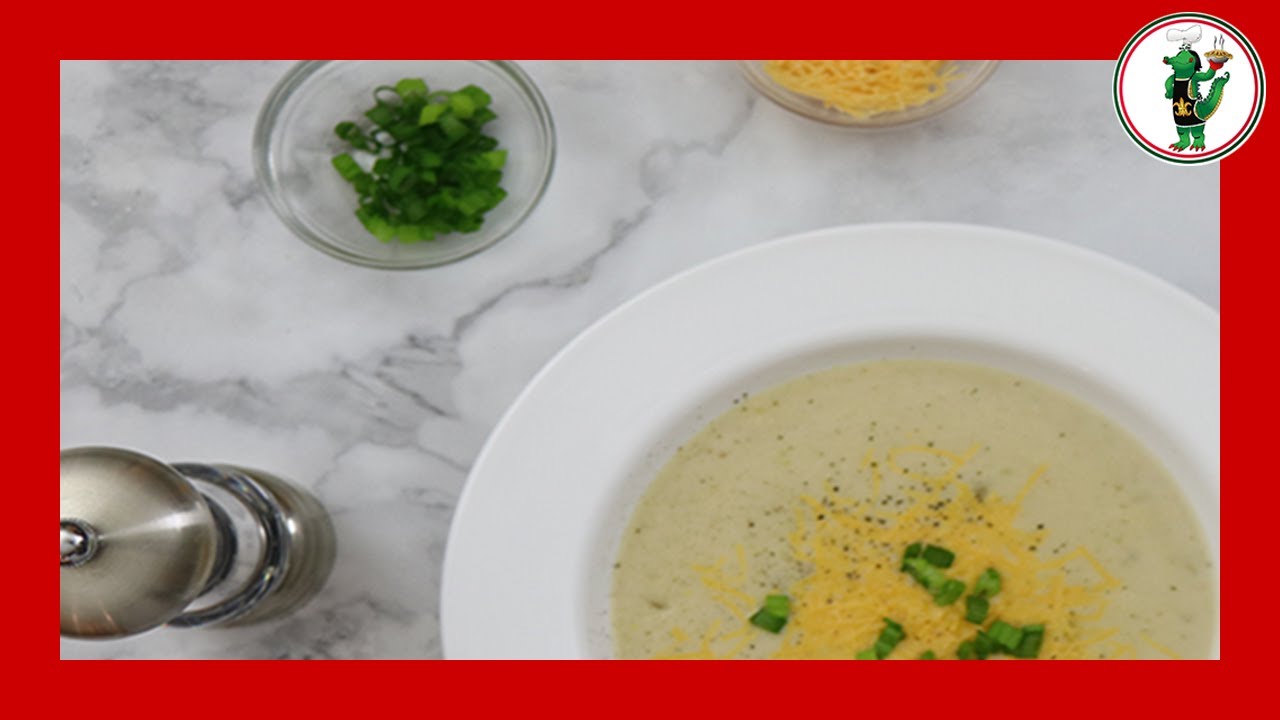 HOW TO MAKE EASY LOADED BAKED POTATO SOUP CHEESE AND GREEN ONION 2020