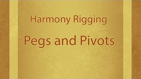 003 pegsAndPivots : Toonboom Basics Tutorial