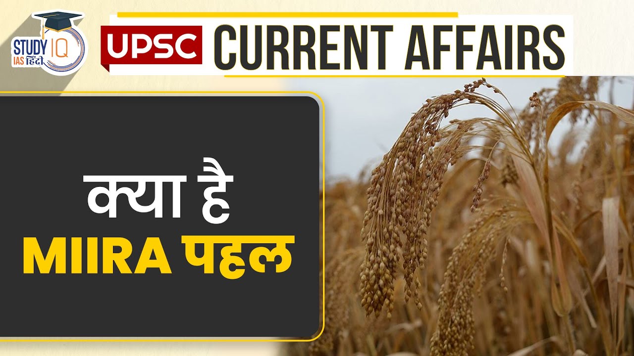 MIIRA Millet Initiative Daily Current Affairs Current Affairs In