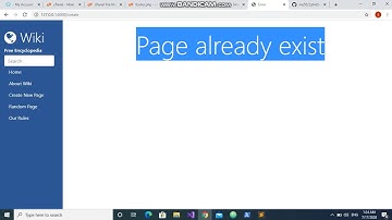 Wikipedia Clone Wiki Django | CS50 project 1 | Zahid Wadiwale
