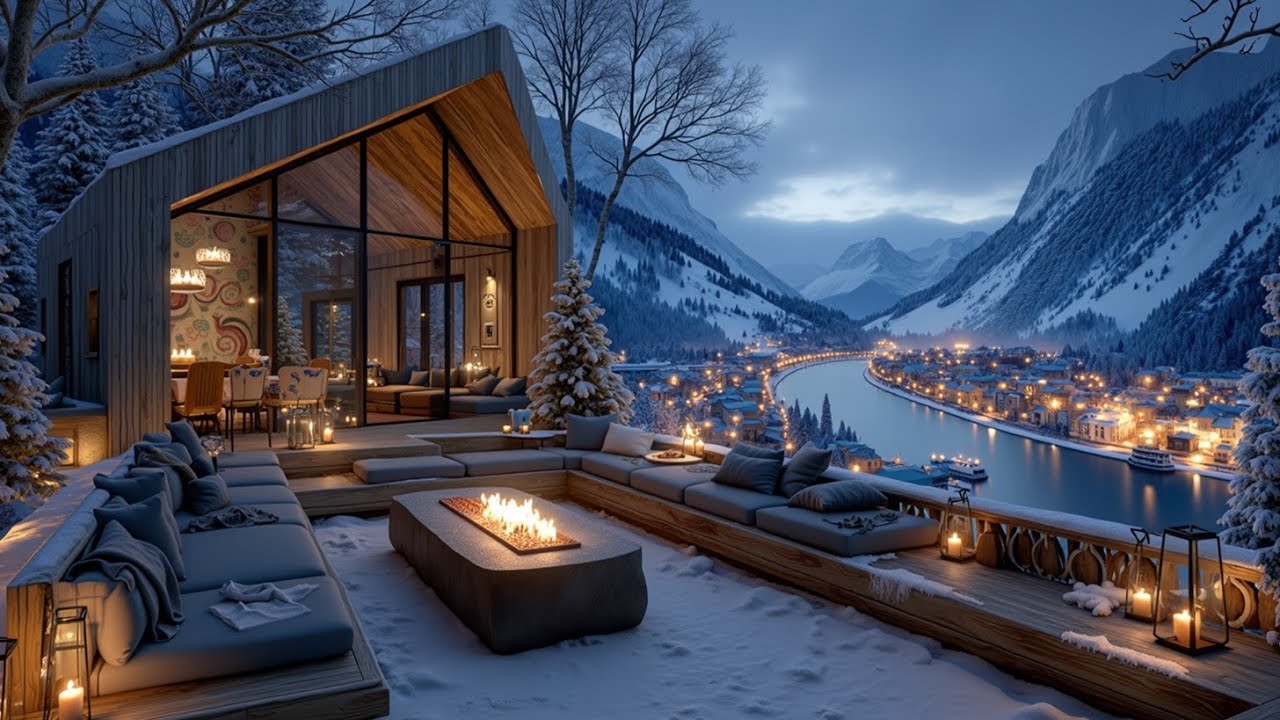 Cozy Winter Piano Ambience | Relaxing Fireside Music for Deep Sleep ...