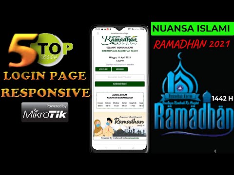loginpage bulan Ramadhan || Share 5 login page hotspot vouceran Ramadhan paling responsive