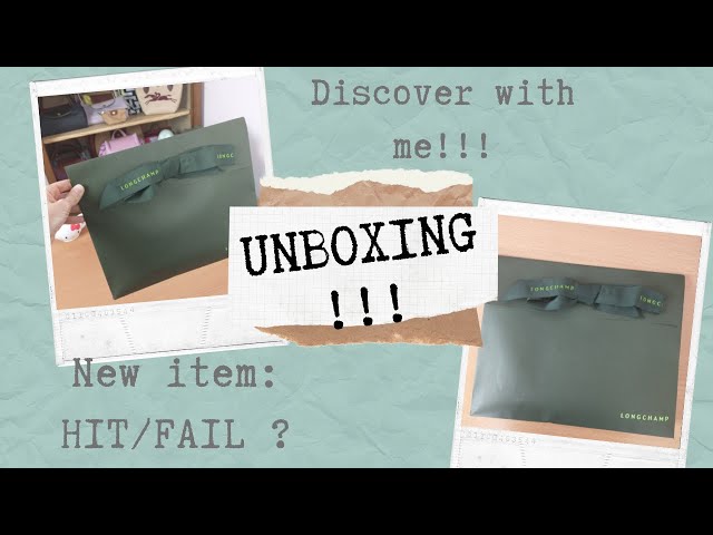 Longchamp Le Pliage Pouch with Handle, 3 Colours, No Talking /ASMR-ish  Unboxing