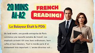 Learn French Through Stories: The Hidden CEO | French Reading Practice DELF A1-A2