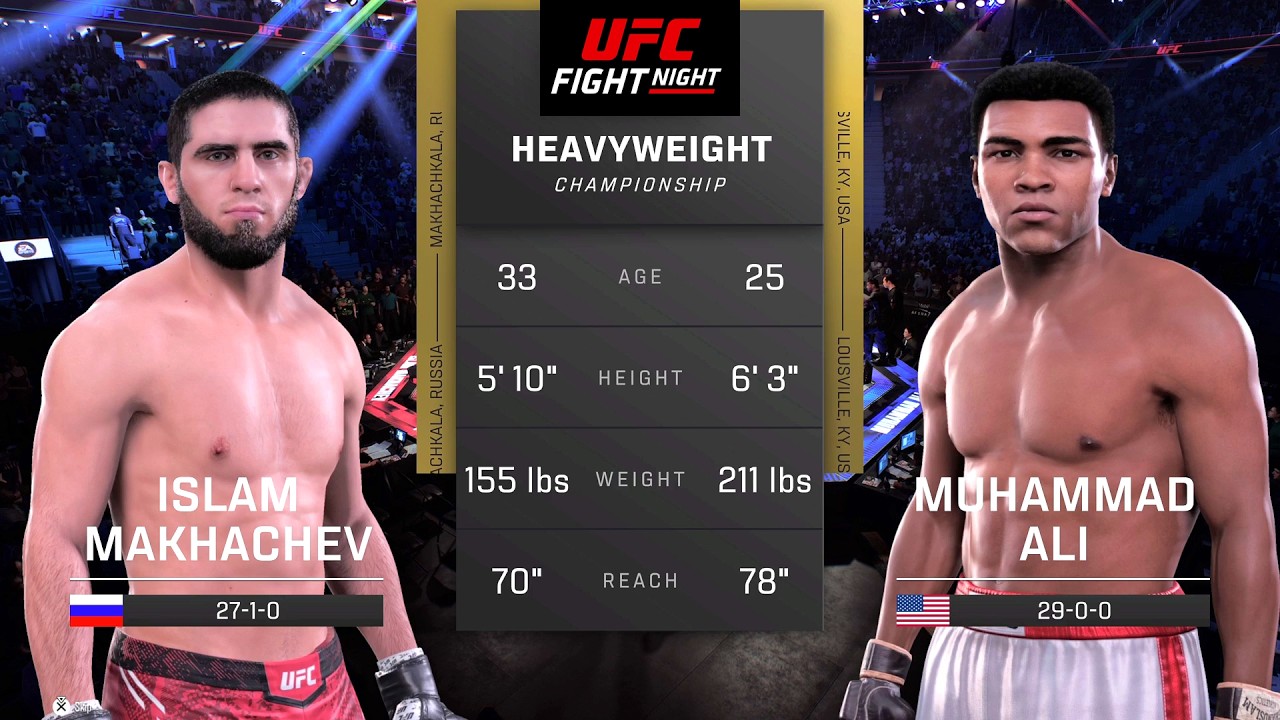 Islam Makhachev vs Muhammad Ali Full Fight - UFC 5 Fight Night