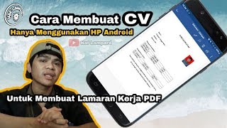 Cara Buat CV Menarik Di HP Android